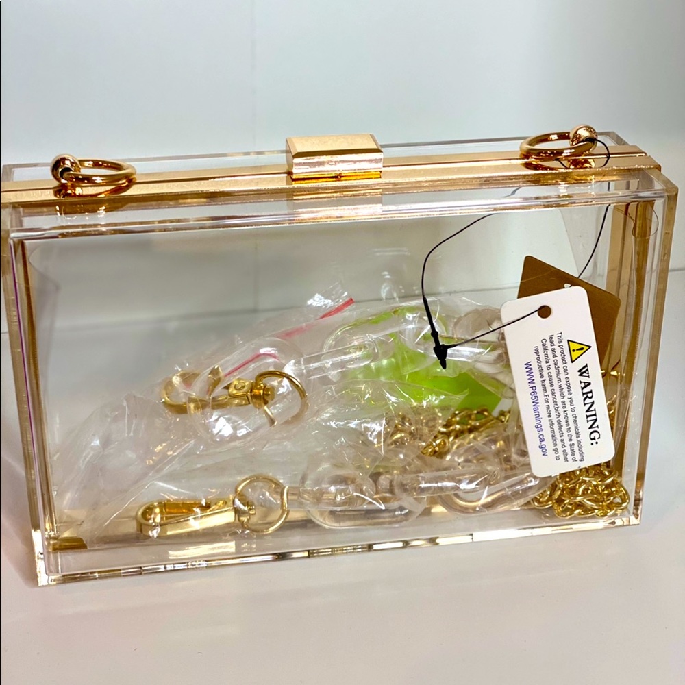 Clear plastic purse